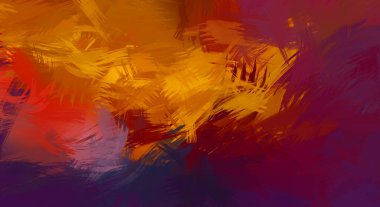 Renkli fırça darbelerinin soyut arkaplanı. fırçalanmış canlı duvar kağıdı. resmedilmiş sanat eseri. Eşsiz ve yaratıcı illüstrasyon.