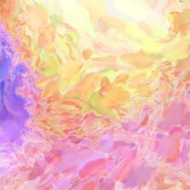 El yapımı sürreal soyut desenli suluboya. Modern sanatsal resim. 2D çizim. Arkaplan boyası karışımı. Yaratıcı duvar sanatı. Çağdaş sanat.