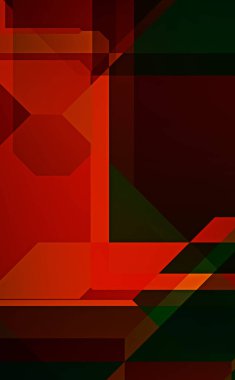 Dairesel şekillerin katmanları renkli ve canlı bir tasarım yaratıyor. Dairelerin sayısal çizimi. Gelecekçi tasarım şablonu.