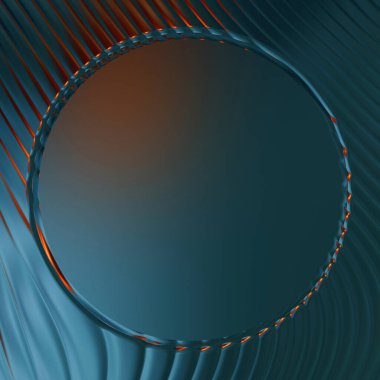 Soyut çerçeveli arkaplan. Renkli, canlı, dalgalı bir duvar kağıdı. Merkezi çerçeveli yaratıcı grafik 2d çizim. Dinamik şekilli modaya uygun sıvı örtüsü.