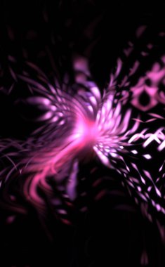 Işık parçacık izleri. Parlayan parçacıkları ve çizgileri olan ışık patlaması yıldızı. Güzel hareketli soyut ışın arkaplanı.