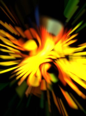 Işık parçacık izleri. Parlayan parçacıkları ve çizgileri olan ışık patlaması yıldızı. Güzel hareketli soyut ışın arkaplanı.