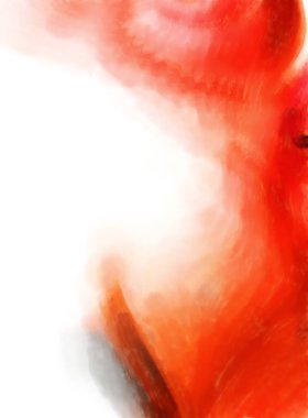 Modern sanat. Renkli çağdaş sanat eserleri. Renkli boya darbeleri. Soyut arkaplanda fırça darbeleri. fırça boyası.