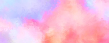 Canlı fırça darbeleriyle boyanmış. Renkli desenli resim. Fırçalanmış duvar kağıdını boya.