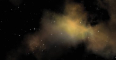 Galaksi uzayındaki yıldız alanı renkli nebula ile. Uzayın derinliklerinin bilim kurgu geçmişi. Ruhsal duvar kağıdı.