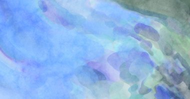 Yumuşak suluboya duvar kağıdı. Hafifçe fırçalanmış renkleri olan sanatsal bir resim. Pastel renkler arkaplana dokunmuş. Soyut duvar sanatı..