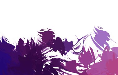 Taranmış Boyalı Soyut Arkaplan. Vahşi kaotik fırça darbeleri. Boya darbeleri. 2D İllüstrasyon. Fırça darbeli resim. 