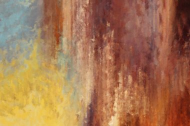 Modern sanat. Renkli çağdaş sanat eserleri. Renkli boya darbeleri. Soyut arkaplanda fırça darbeleri. Fırça boyası. Eşsiz duvar sanatı.