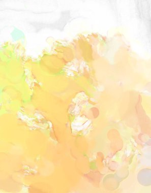 2D çizim. Sanatsal arkaplan resmi. Tablo üzerinde soyut resim. Çağdaş sanat. El yapımı resim. Renkli doku. Modern sanat eserleri. Yüzeyde suluboya fırça darbeleriyle boyama.