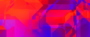 Soyut geometrik duvar kağıdı. Geometrik renkli şekiller. Çokgen arka plan. Bir teknolojinin dijital illüstrasyonuName.