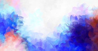 Renkli fırça darbelerinin soyut arkaplanı. fırçalanmış canlı duvar kağıdı. resmedilmiş sanat eseri. Eşsiz ve yaratıcı illüstrasyon.