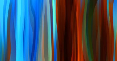 Soyut arkaplan. Renkli dalgalı tasarım duvar kağıdı. yaratıcı grafik 2D çizim. Dinamik şekilli modaya uygun sıvı örtüsü.