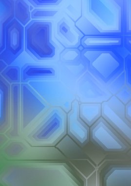 Renkli ve canlı geometrik şekiller katmanları var. Bir teknoloji planının dijital illüstrasyonu. Gelecekçi tasarım şablonu.