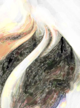 Yüzeyde suluboya vuruşlar. Sanatsal arkaplan resmi. Tablo üzerinde soyut resim. Fırça darbeleri. Çağdaş sanat. El işçiliğinin renkli dokusu. Modern resim.