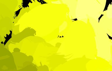 Vahşi fırça darbeleriyle yaratıcı soyut resim. Artistik fırça darbeleriyle donatılmış. Renkli ve canlı bir tasvir. Boyalı sanat.