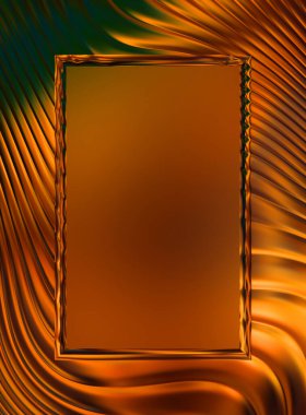 Soyut çerçeveli arkaplan. Renkli, canlı, dalgalı bir duvar kağıdı. Merkezi çerçeveli yaratıcı grafik 2d çizim. Dinamik şekilli modaya uygun sıvı örtüsü.