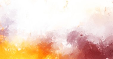 Canlı fırça darbeleriyle boyanmış. Renkli desenli resim. Fırçalanmış duvar kağıdını boya.