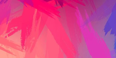 Yaratıcı bir geçmiş. Canlı fırça darbeleriyle boyanmış. Renkli desenli resim. Fırçalanmış duvar kağıdını boya.