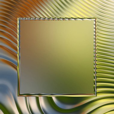 Soyut çerçeveli arkaplan. Renkli, canlı, dalgalı bir duvar kağıdı. Merkezi çerçeveli yaratıcı grafik 2d çizim. Dinamik şekilli modaya uygun sıvı örtüsü.