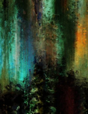 Modern sanat. Renkli çağdaş sanat eserleri. Renkli boya darbeleri. Soyut arkaplanda fırça darbeleri. Fırça boyası. Eşsiz duvar sanatı.