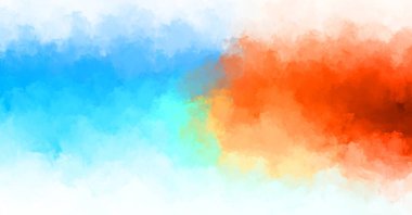 Yaratıcı soyut resim. Artistik fırça darbeleriyle donatılmış. Renkli ve canlı bir illüstrasyon. boyalı sanat.