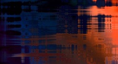 Soyut arkaplan. Yaşlanmış grunge dokusunda geometrik elementler. Farklı renk desenli grafiksel illüstrasyon.