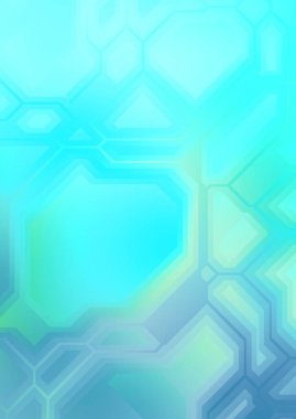 Renkli ve canlı geometrik şekiller katmanları var. Bir teknoloji planının dijital illüstrasyonu. Gelecekçi tasarım şablonu.