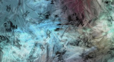 Modern sanat. Taranmış Boyalı Soyut Arkaplan. Fırça darbesi ile boyanmış. Boya darbeleri. 2B Görüntü