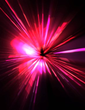 Fütürist mercek patlaması. Parlayan parçacıkları ve çizgileri olan ışık patlaması yıldızı. Güzel soyut ışın arkaplanı.