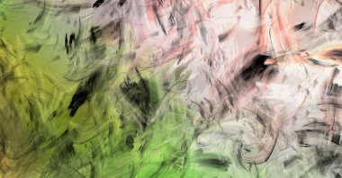 Modern sanat. Taranmış Boyalı Soyut Arkaplan. Fırça darbesi ile boyanmış. Boya darbeleri. 2B Görüntü