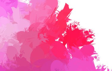 Duvar sanatı Eşsiz ve yaratıcı illüstrasyon. Fırça darbesi ile boyanmış. Renkli fırça darbelerinin soyut arkaplanı. Fırçalanmış canlı duvar kâğıdı. Boyalı sanatsal yaratım.