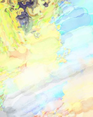 Taranmış Boyalı Soyut Arkaplan. Fırça darbesi ile boyanmış. Boya darbeleri. 2B Görüntü.