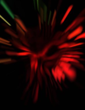 Işık parçacık izleri. Parlayan parçacıkları ve çizgileri olan ışık patlaması yıldızı. Güzel hareketli soyut ışın arkaplanı.