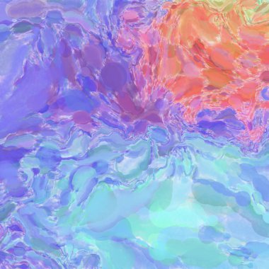 Çağdaş sanat. El işçiliğinin renkli dokusu. Modern resim. Yüzeyde suluboya vuruşlar. Sanatsal arkaplan resmi. Tablo üzerinde soyut resim. Fırça darbeleri. 