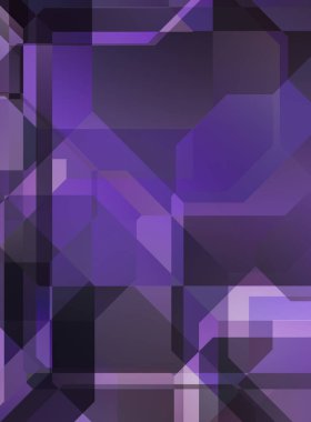 Renkli ve canlı geometrik şekiller katmanları var. Bir teknoloji planının dijital illüstrasyonu. Gelecekçi tasarım şablonu.