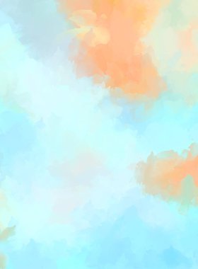 Renkli fırça darbelerinin 2D çizimi. Dekoratif desenli resim. canlı boya desenli arkaplan.