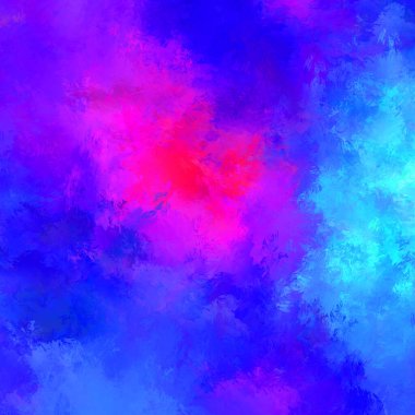 Canlı fırça darbeleriyle boyanmış. Renkli desenli resim. Fırçalanmış duvar kağıdını boya.