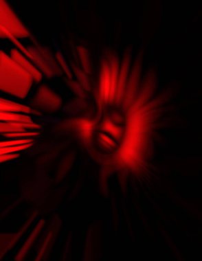 Işık parçacık izleri. Parlayan parçacıkları ve çizgileri olan ışık patlaması yıldızı. Güzel hareketli soyut ışın arkaplanı.