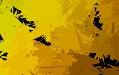 Vahşi fırça darbeleriyle yaratıcı soyut resim. Artistik fırça darbeleriyle donatılmış. Renkli ve canlı bir tasvir. Boyalı sanat.