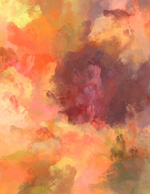 Sanatsal soyut arkaplan. Doku boyalı duvar kağıdı. Boya darbeleriyle yaratıcı bir illüstrasyon. Fırça desenli resim.