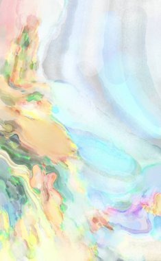 Suluboya fırça darbeleri. Modern sanat. Soyut doku. 2D çizim. Yüzeyde etkileyici el yapımı suluboya. Renkli bir fon. Çok renkli arkaplan. Çağdaş duvar sanatı. 