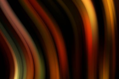 Siyah arka planda renkli düz çizgiler. Sıvı ve sıvı renkli dalgalar karanlıkta akıyor. Duvar kağıdı, afiş, arkaplan, kart, kitap, kapak, poster, afiş, broşür