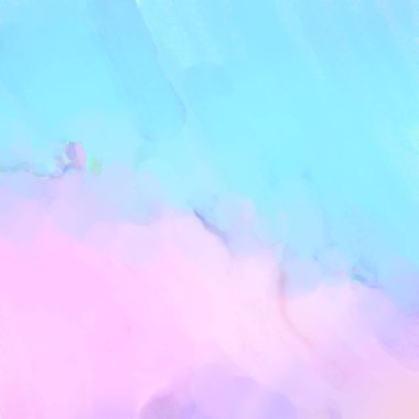 Pastel renklerde suluboya resim. Poster, duvar sanatı, afiş, kart, kitap kapağı ya da ambalaj için rahatlatıcı kompozisyonun yumuşak renkli çizimi. Modern fırça darbeleri resim.
