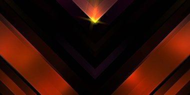 Soyut parlayan geometrik ışıklar arka planda. Fraktal simetrik grafik çizimi. Parıldayan ve parıldayan çubukları kesiştir.