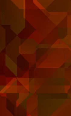 Renkli ve canlı geometrik şekiller katmanları var. Bir teknoloji planının dijital illüstrasyonu. Gelecekçi tasarım şablonu.