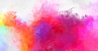 Renkli fırça darbelerinin soyut arkaplanı. fırçalanmış canlı duvar kağıdı. resmedilmiş sanat eseri. Eşsiz ve yaratıcı illüstrasyon.