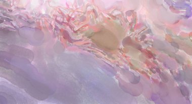 Pastel renklerde suluboya resim. Poster, duvar sanatı, afiş, kart, kitap kapağı ya da ambalaj için rahatlatıcı kompozisyonun yumuşak renkli çizimi. Modern fırça darbeleri resim.