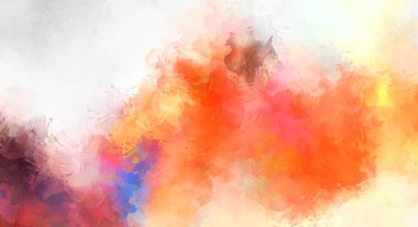 Sanatsal soyut arkaplan. Doku boyalı duvar kağıdı. Boya darbeleriyle yaratıcı bir illüstrasyon. Fırça desenli resim.