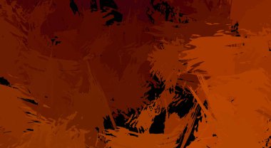 Canlı fırça darbeleriyle boyanmış. Renkli desenli resim. Fırçalanmış duvar kağıdını boya.