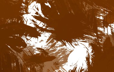 Sanatsal soyut arkaplan. Doku boyalı duvar kağıdı. Boya darbeleriyle yaratıcı bir illüstrasyon. Fırça desenli resim.